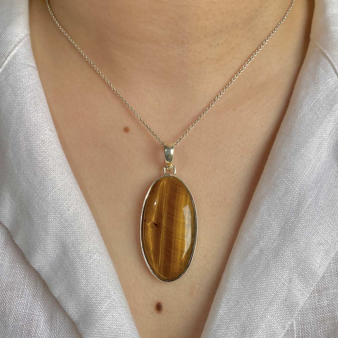 Tiger Eye Pendant-(TGE-P-29.)